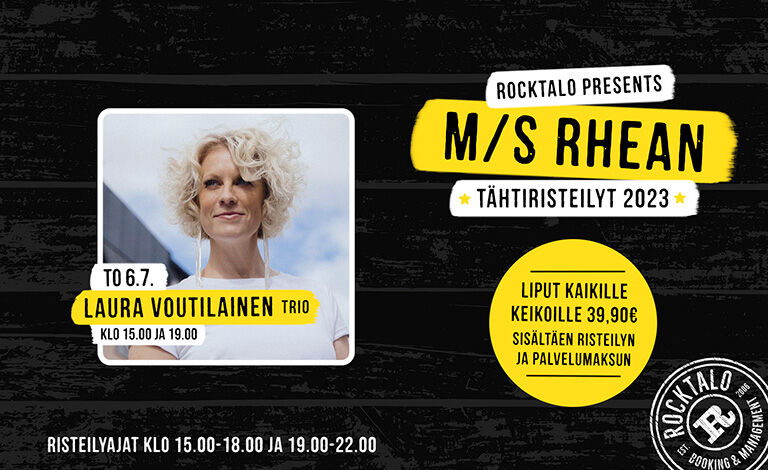 M/S Rhean Tähtiristeilyt: Laura Voutilainen (trio) (klo 15:00) Liput