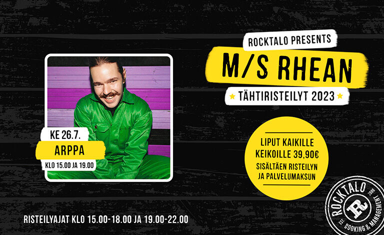 M/S Rhean Tähtiristeilyt: Arppa (klo 15:00) Liput