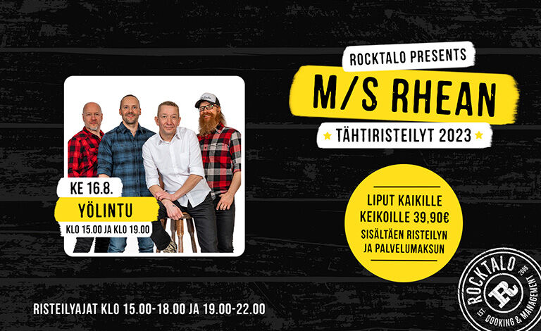 M/S Rhean Tähtiristeilyt: Yölintu (klo 15:00) Liput