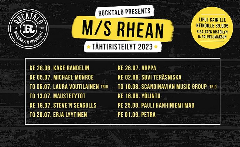 M/S Rhean Tähtiristeilyt 2023 Liput