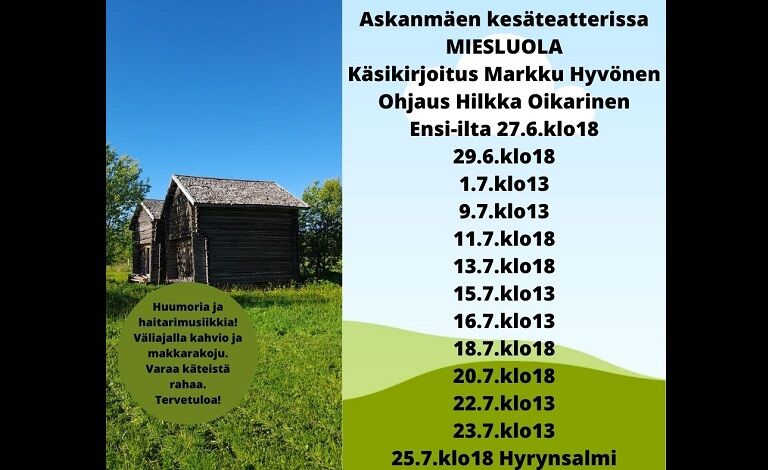 Askanmäen Kesäteatteri: Miesluola Liput