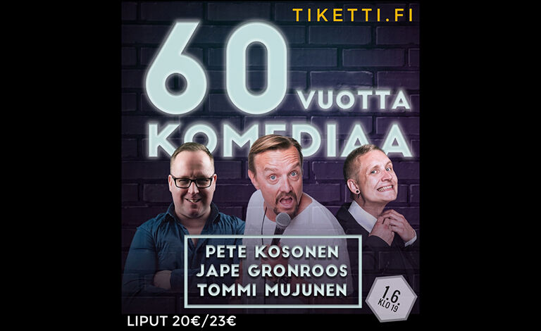 POJAT! -60 vuotta komediaa Liput