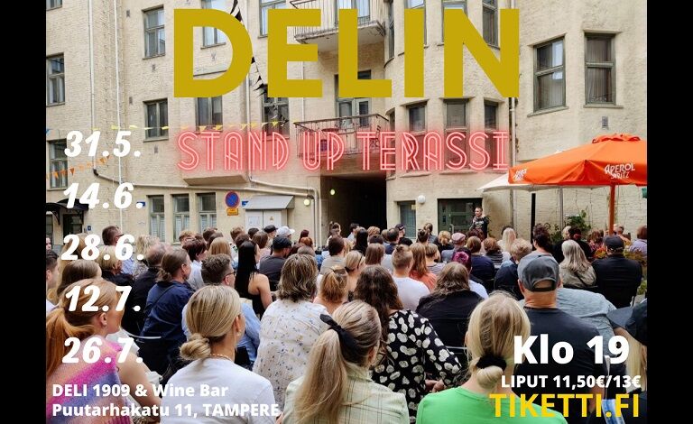 Delin stand up terassi Liput