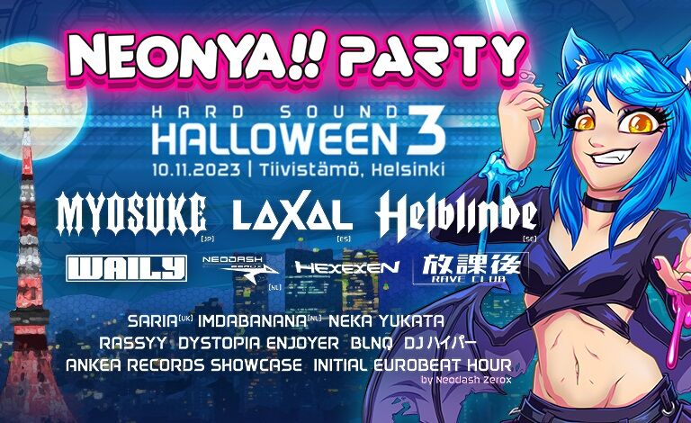 Neonya!! Party: Hard Sound Halloween 3 Liput