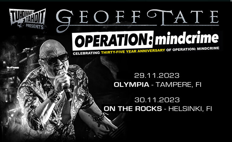 Geoff Tate – Operation: Mindcrime 35 years Liput