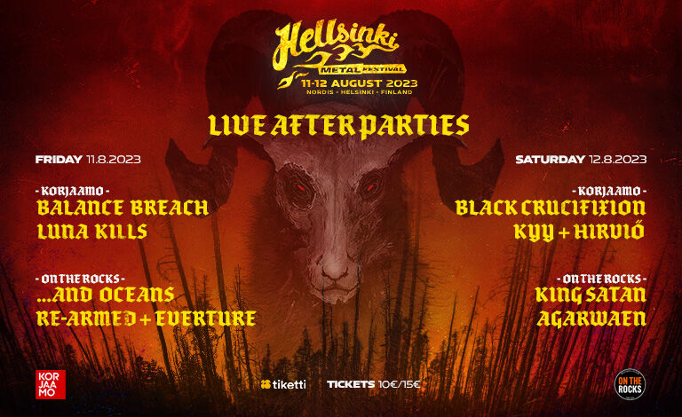 Hellsinki Metal Festival – Official Pre-Party & After Party Liput