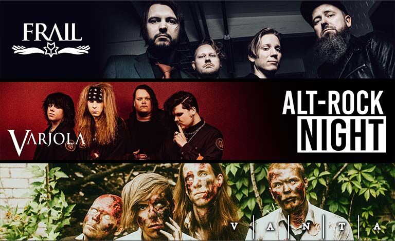 ALT-ROCK NIGHT: Frail, Varjola & Vanta Liput