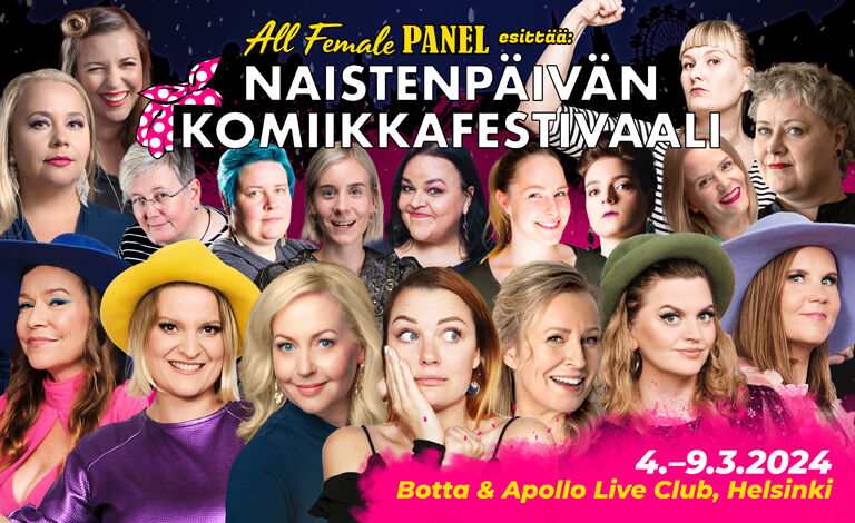 Naistenpäivän komiikkafestivaali 2024 Liput