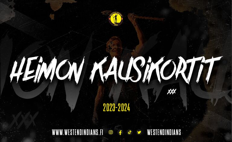 Westend Indians kausikortti 2023-2024 Liput