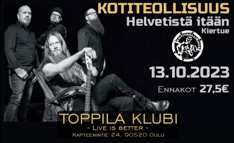Kotiteollisuus - Helvetistä itään -kiertue Liput
