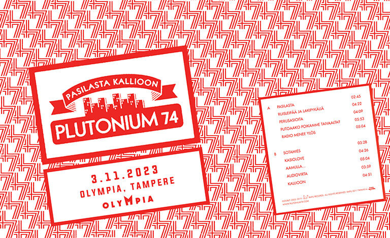 Plutonium 74 - Pasilasta Kallioon 20v Tampereen Olympiassa
