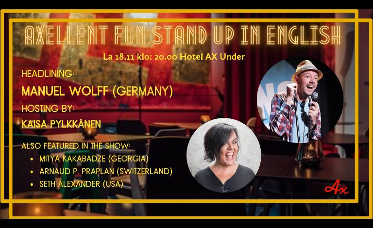 AXellent Fun Stand Up in English! Liput