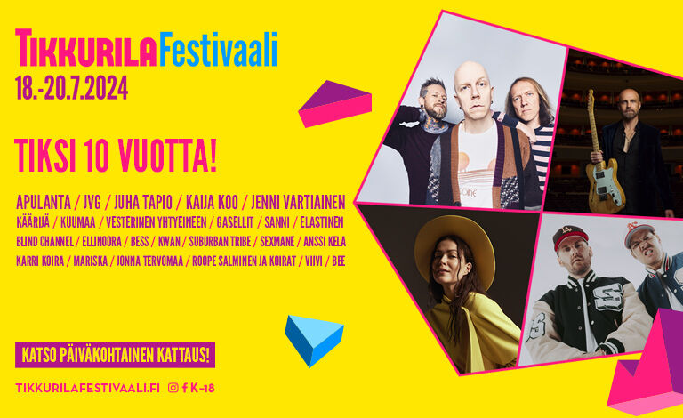 Tikkurila Festivaali 2024 | Osta lippu helposti | Tiketti