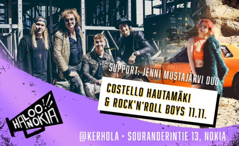 Costello & Rock'n'roll Boys, Jenni Mustajärvi Duo Liput