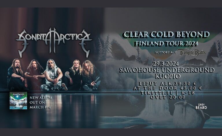 Sawohouse Underground: Sonata Arctica: Clear Cold Beyond Finland Tour 2024 Liput