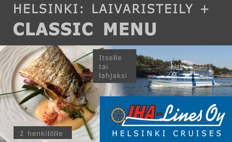 Classic Menu -risteily kahdelle Liput