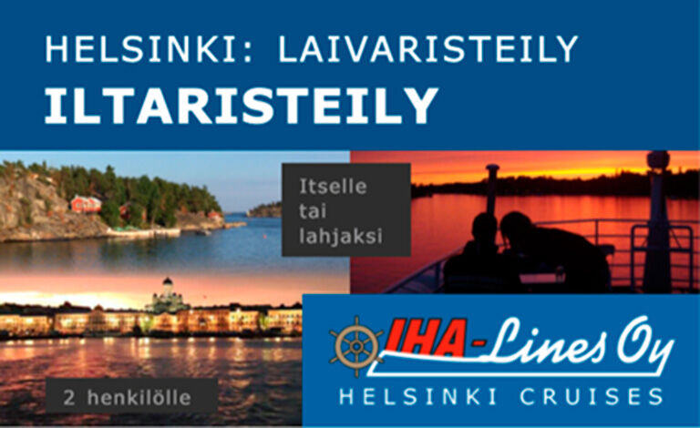 Iltaristeily Helsingissä kahdelle Liput