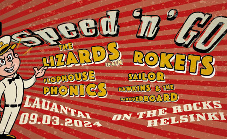 The Lizards (SP), Rokets, Flophouse Phonics, Sailor Hawkins & The Manoverboard Liput