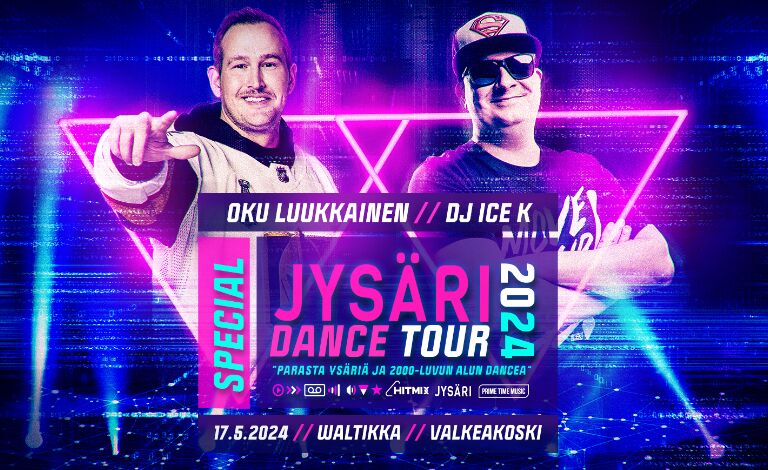 Jysäri Dance Tour Special: DJ Ice K & Oku Luukkainen Liput