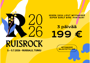 Tuplaboksi / Ruisrock super early bird 2026