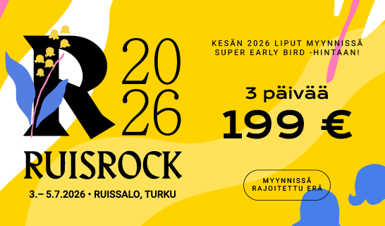 Tuplaboksi / Ruisrock super early bird 2026
