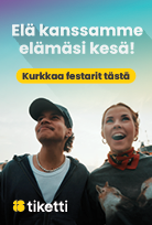 Kiinteä Tiketin festarikesä banneri 2025