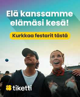 Kiinteä Tiketin festarikesä banneri 2025