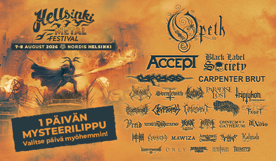 Tuplaboksi / Hellsinki Metal Festival 2026 mysteerilippu