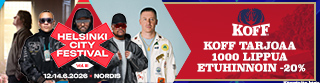 Paraati / Helsinki City Festival x KOFF -20% lipputarjous
