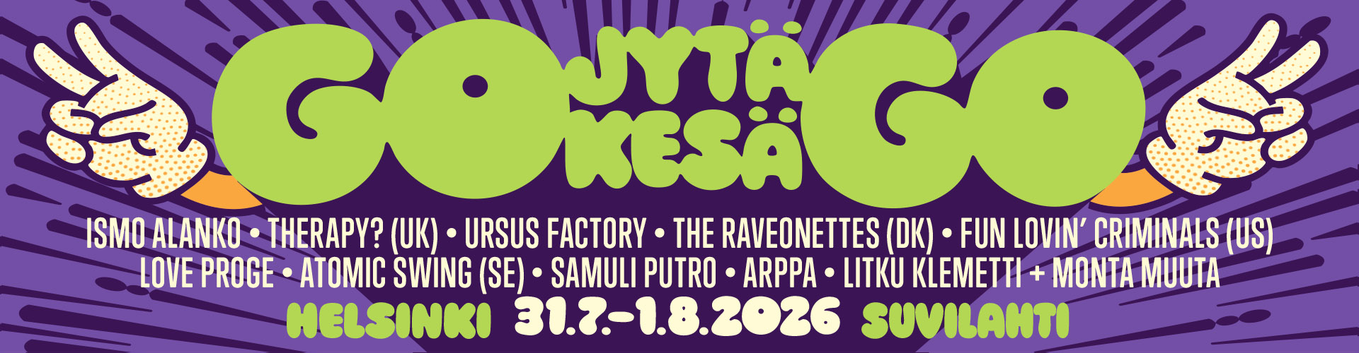 Paraati / Jytäkesä Go-Go 2026 lopullinen julkistus